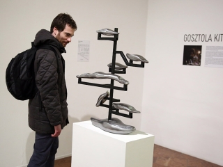 Acélszobrászok a KMI-ben - fotó: Sándor Judit