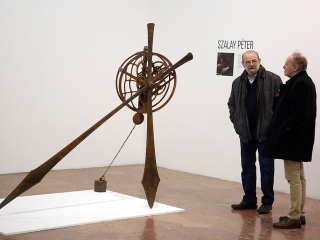 Acélszobrászok a KMI-ben - fotó: Sándor Judit