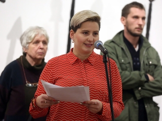 Acélszobrászok a KMI-ben - fotó: Sándor Judit