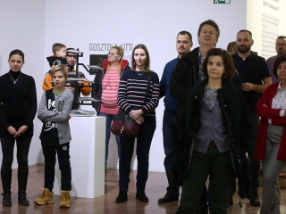 Acélszobrászok a KMI-ben - fotó: Sándor Judit