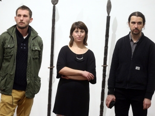 Acélszobrászok a KMI-ben - fotó: Sándor Judit