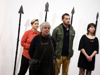 Acélszobrászok a KMI-ben - fotó: Sándor Judit