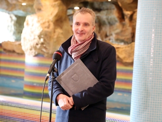 Helyszínbejárás az élményfürdőben - fotó: Sándor Judit