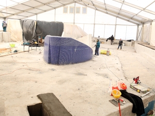 Helyszínbejárás az élményfürdőben - fotó: Sándor Judit