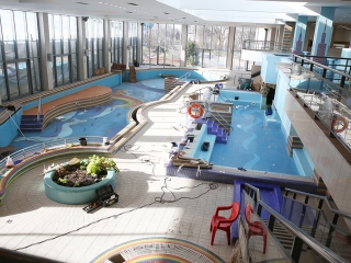 Helyszínbejárás az élményfürdőben - fotó: Sándor Judit