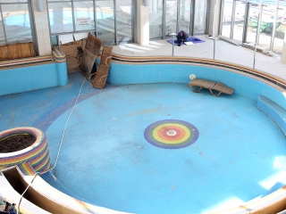 Helyszínbejárás az élményfürdőben - fotó: Sándor Judit