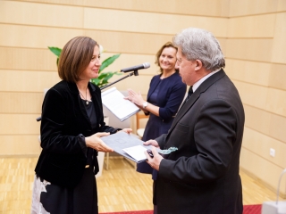 A Pro Cultura Intercisae-díj átadása (2018) - fotó: Sándor Judit