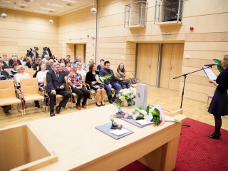 A Pro Cultura Intercisae-díj átadása (2018) - fotó: Sándor Judit