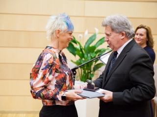 A Pro Cultura Intercisae-díj átadása (2018) - fotó: Sándor Judit