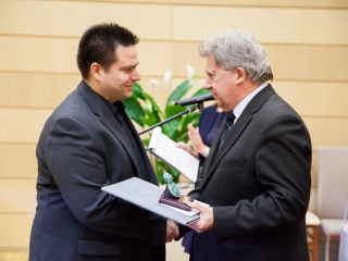 A Pro Cultura Intercisae-díj átadása (2018) - fotó: Sándor Judit