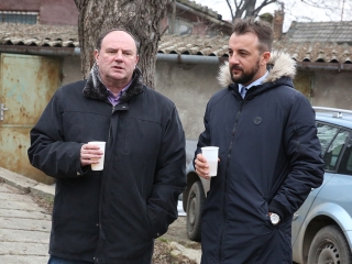 Disznótor a drogambulancián - fotó: Sándor Judit