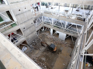 Zöld SZTK felújítás - fotó: Sándor Judit