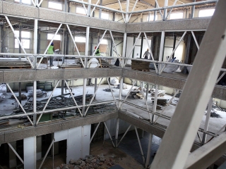 Zöld SZTK felújítás - fotó: Sándor Judit