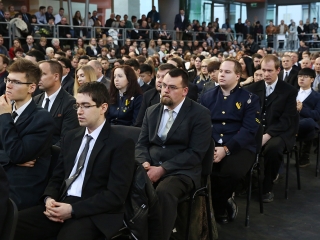 Diplomaátadó az egyetemen (2018) - fotó: Sándor Judit