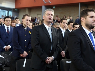 Diplomaátadó az egyetemen (2018) - fotó: Sándor Judit