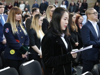 Diplomaátadó az egyetemen (2018) - fotó: Sándor Judit