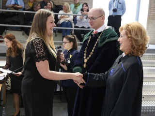 Diplomaátadó az egyetemen (2018) - fotó: Sándor Judit