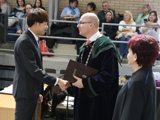 Diplomaátadó az egyetemen (2018) - fotó: Sándor Judit