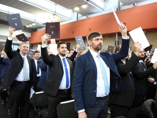 Diplomaátadó az egyetemen (2018) - fotó: Sándor Judit