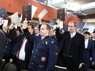 Diplomaátadó az egyetemen (2018) - fotó: Sándor Judit