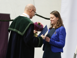 Diplomaátadó az egyetemen (2018) - fotó: Sándor Judit