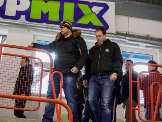 Szurkolói flashmob a DAB edzésén - fotó: Ónodi Zoltán