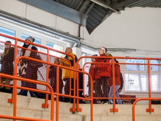 Szurkolói flashmob a DAB edzésén - fotó: Ónodi Zoltán