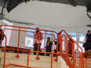 Szurkolói flashmob a DAB edzésén - fotó: Ónodi Zoltán