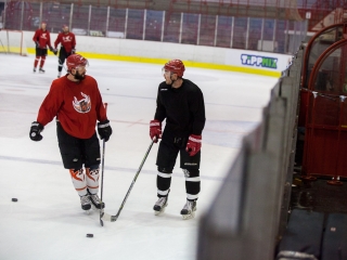 Szurkolói flashmob a DAB edzésén - fotó: Ónodi Zoltán