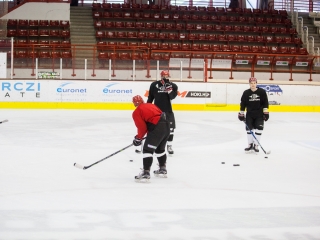 Szurkolói flashmob a DAB edzésén - fotó: Ónodi Zoltán