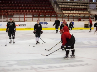 Szurkolói flashmob a DAB edzésén - fotó: Ónodi Zoltán