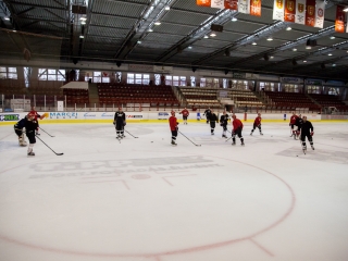 Szurkolói flashmob a DAB edzésén - fotó: Ónodi Zoltán