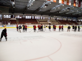 Szurkolói flashmob a DAB edzésén - fotó: Ónodi Zoltán