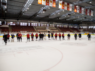 Szurkolói flashmob a DAB edzésén - fotó: Ónodi Zoltán