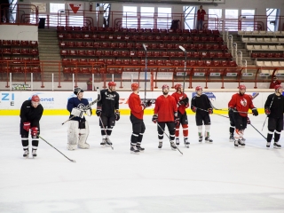 Szurkolói flashmob a DAB edzésén - fotó: Ónodi Zoltán