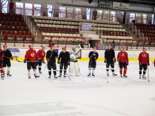 Szurkolói flashmob a DAB edzésén - fotó: Ónodi Zoltán