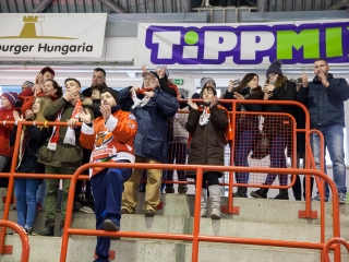 Szurkolói flashmob a DAB edzésén - fotó: Ónodi Zoltán