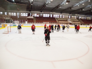 Szurkolói flashmob a DAB edzésén - fotó: Ónodi Zoltán