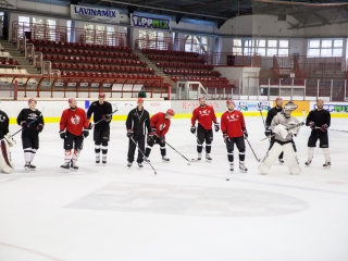 Szurkolói flashmob a DAB edzésén - fotó: Ónodi Zoltán