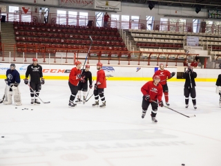 Szurkolói flashmob a DAB edzésén - fotó: Ónodi Zoltán