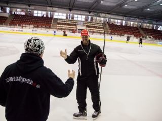 Szurkolói flashmob a DAB edzésén - fotó: Ónodi Zoltán