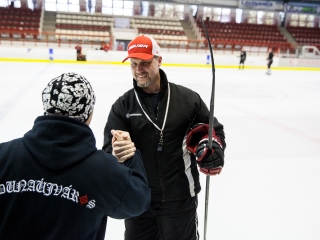 Szurkolói flashmob a DAB edzésén - fotó: Ónodi Zoltán