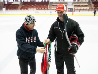 Szurkolói flashmob a DAB edzésén - fotó: Ónodi Zoltán