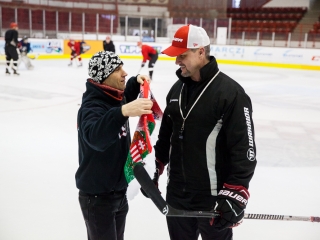 Szurkolói flashmob a DAB edzésén - fotó: Ónodi Zoltán