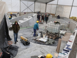 Az élményfürdő felújítása - fotó: Sándor Judit