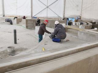 Az élményfürdő felújítása - fotó: Sándor Judit