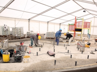 Az élményfürdő felújítása - fotó: Sándor Judit