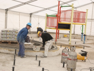 Az élményfürdő felújítása - fotó: Sándor Judit