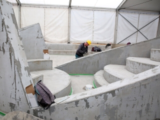 Az élményfürdő felújítása - fotó: Sándor Judit