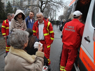 Gázszivárgás a Rudasban - fotó: Sándor Judit